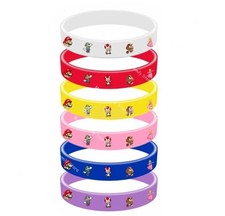  Set 6 braccialetti silicone