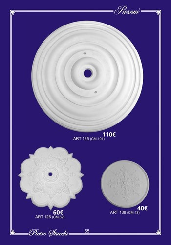Rosone gesso stucchi - gesso,