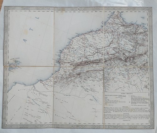Marocco del nord ovest mappa - nord-ovest,