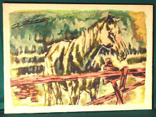 TIBERIANO MARILLI  - " CAVALLO ALLA STACCIONATA " - Italia - anni 80