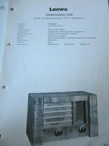Schema radio loewe - radio,