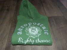 Aeropostale Felpa Cappuccio verde con scritta centrale ragazzo/a tg. XL adulto S