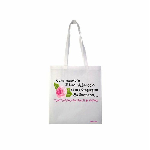 Borsa poliestere 36x40 scritta - 36x40,