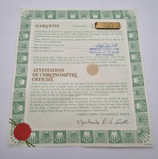 Rolex genuine warranty