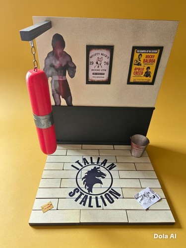 Diorama per figure rocky - per, 1/6