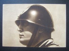 CARTOLINA CON IL DUCE BENITO MUSSOLINI IN PRIMO PIANO  NON VIAGGIATA  ANNI 40'