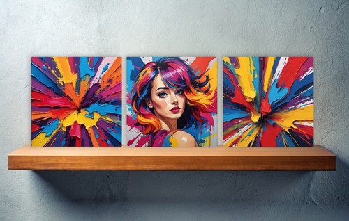Pop art set piastrelle in - piastrelle,