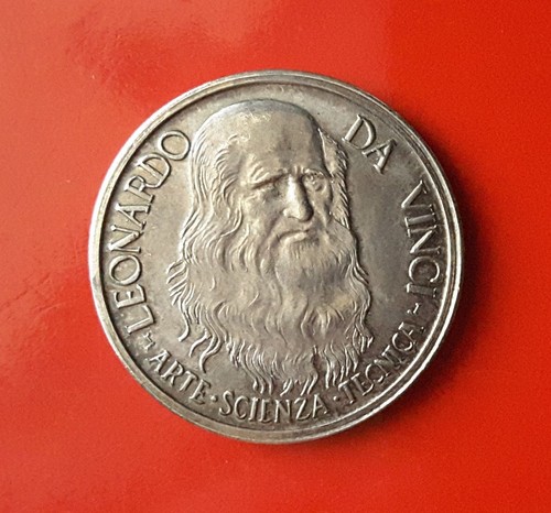 Medaglia leonardo vinci - leonardo, da