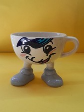 LE TAZZE PAZZE LATTE GIGLIO TAZZA PIEDI AZZURRI MUG CUP CAFFÈ THÉ VINTAGE