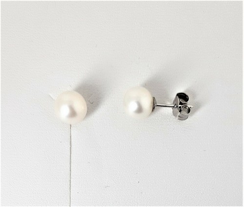 Orecchini oro bianco con - in,