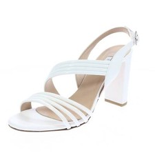 L'amour Sandali Vernice Con Tacco Medio Bianco - Taglia 40 [26cm] Scarpe Donna