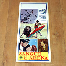 SANGUE E ARENA locandina