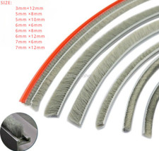 Spazzola guarnizione pelosa 10 m pile porta finestra striscia meteo scorrevole esclusore tiraggio