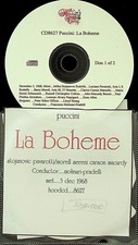 PUCCINI La Boheme Live 5.12.1968 Pradelli ABR. 2-CD PAVAROTTI, MILKA STOVANOVIC