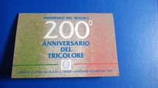 ITALIA 10000 LIRE ARGENTO 1997 200° ANNIVERSARIO DEL TRICOLORE FDC