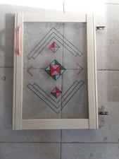 coppia ante battenti 46x64x2 vetro trasparente decorato €27 spediz. gratuita