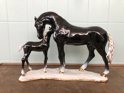 Coppia cavalli ceramica - di,