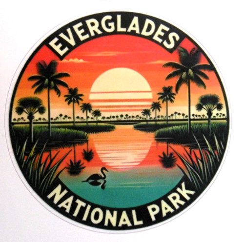 Adesivo souvenir everglades - adesivo,