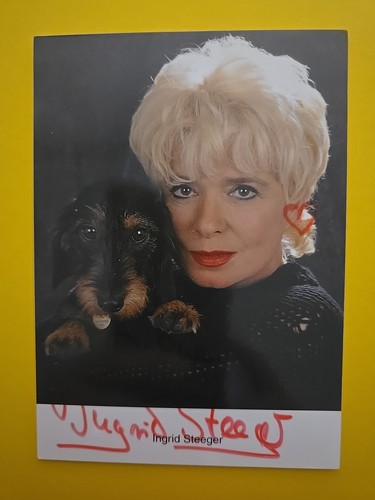 Ingrid steeger autografo - steeger,