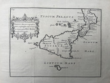 Mappa antica 1711; Sicilia e