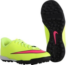 NIKE SCARPE CALCETTO JUNIOR  651644-760  MERCURIAL VORTEX TF GIALLA