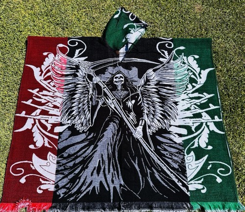 Poncho santa muerte - muerte, adulto