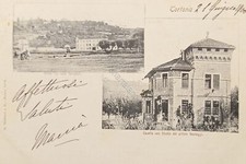 Cartolina - Tortona - Casetta con Studio del pittore Saccaggi - 1900