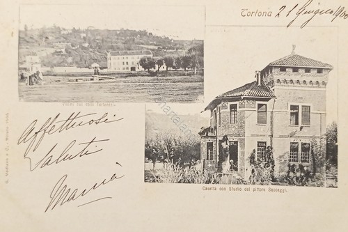 Cartolina tortona casetta - -,