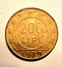 Moneta 200 lire - moneta,