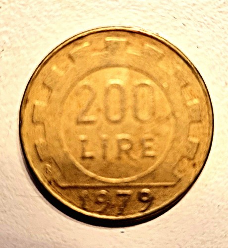 Moneta 200 lire anno - moneta,