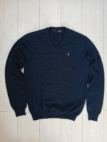 Maglia guess uomo blu - maglia,