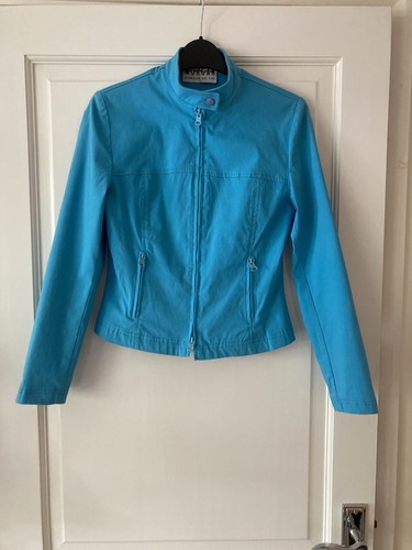 Giacca donna blu aderente