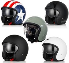 Casco JET  moto Vintage Café