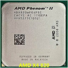 AMD Phenom II X4 820 CPU quad-core 2,8 GHz 4M 95W socket processori AM3
