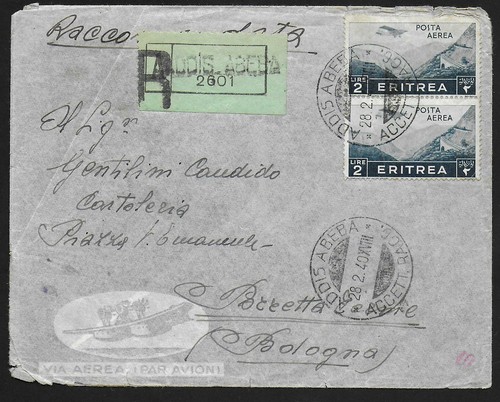 Copertine eritrea italiana - eritrea,