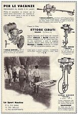 PUBBLICITA' 1924 CAILLE ELTO MOTORI FUORI BORDO E. CERUTI BARCA NAUTICA MODELLI