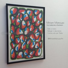 Quadro + Cornice Astratto Pop