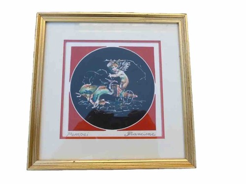 Joli cadre gouache pompei - cadre,