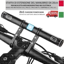 Estensore Manubrio Staffa Supporto Bicicletta MTB Monopattino Bici Elettrica