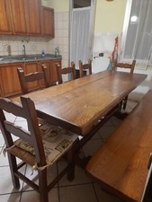 Tavolo Fratino Massello Castagno + Sedie e Panca