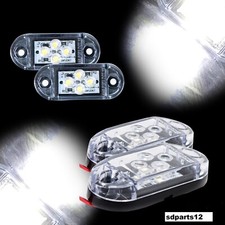Coppia 4 Led 65mm Lunghezza Luci di Ingombro di Posizione Camion 24 Volt
