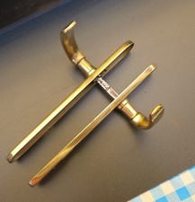 MANIGLIA CON MOLLA PER PORTA INTERNA IN ALLUMINIO USATA -