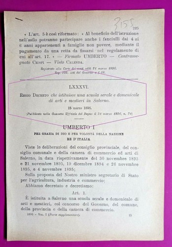 Salerno regio decreto - salerno,regio,