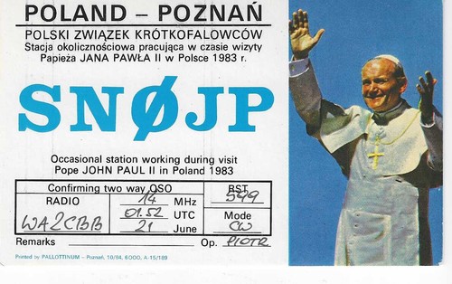 Scheda radio qsl 1983 - radio,