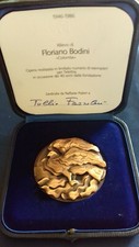 FLORIANO  BODINI - MEDAGLIA - COLOMBE - SCULTURA  BRONZO