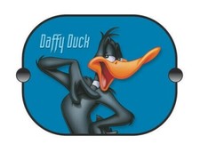COPPIA TENDINE PARASOLE LATERALI AUTO LOONEY TUNES - DAFFY DUCK x2 35x45cm