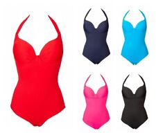 Costume donna RAGNO intero mare o piscina con coppe imbottite laccio al collo ar