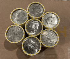 Kennedy Half Dollar Roll $10FV 20 Monete Banca Sigillato Non Perquisito Leggi Descrizione