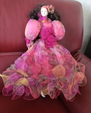 RARA BAMBOLA DI PORCELLANA E PEZZA 63 cm GRANDI DIMENSIONI - Prezzo ribassato