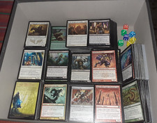 LOTTO 1200 CARTE GIOCO MAGIC THE GATHERING LOT CARD GAME,DADI,BUSTINE PROTETTIVE